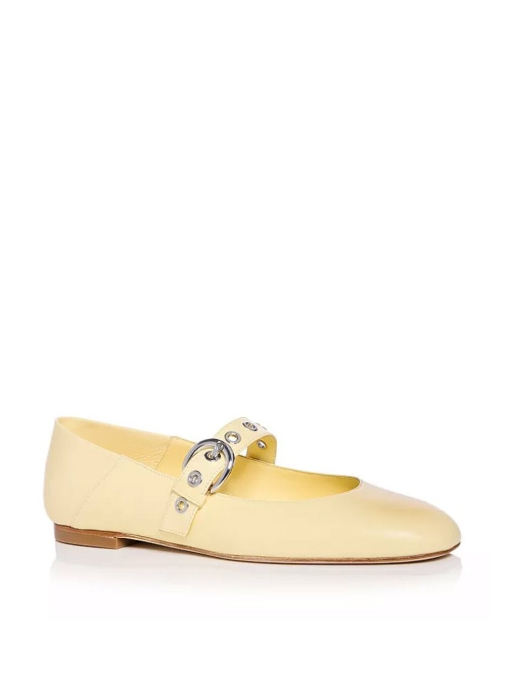 Stuart Weitzman  Women's Supermoto Mary Jane Flats in Lemon Chiffon Sz 9.5
